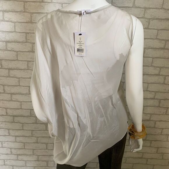 NWT Helmut Lang silk one-arm asymmetical top-S - Picture 8 of 10